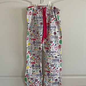 Victoria's Secret women’s Pajama Bottoms - White with Multicolor Prints